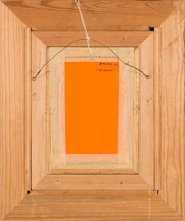Reijo Meller, oil on board, signed and dated -75.