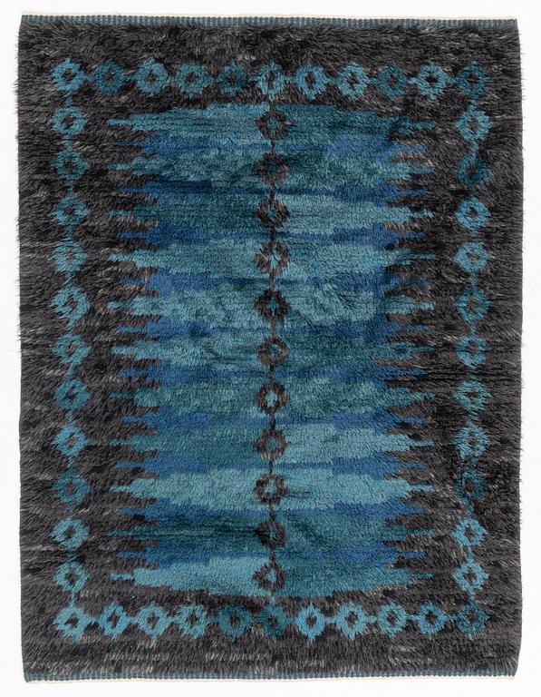 Irma Kronlund, matta, rya, ca 160 x 122 cm, signerad IK KLH.