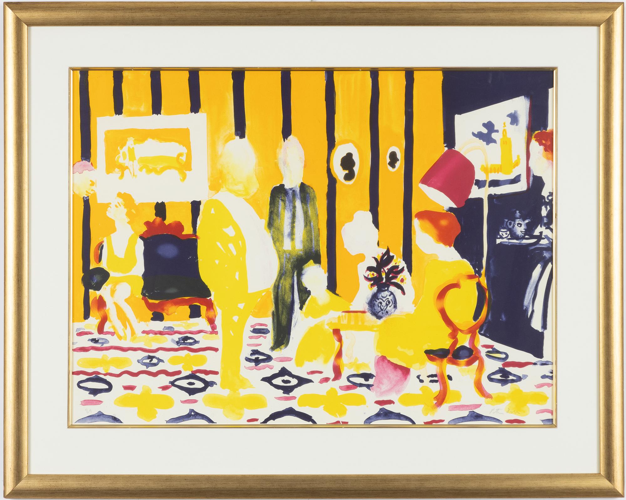 Peter Dahl, In the salon.