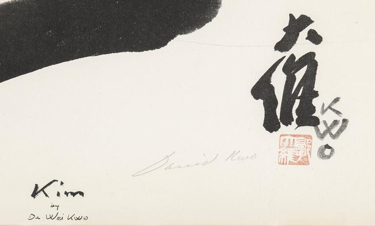 DA WEI (David) KWO (1919-2003), print, signed. Printed by Triton press inc, New york 1957.