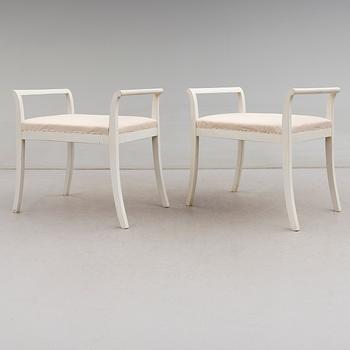 TABURETTER, 1 par, tidigt 1900-tal.