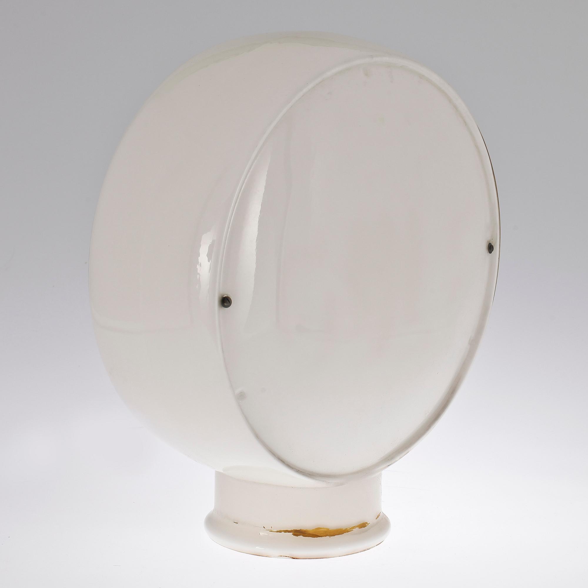 LAMPKUPOR, 2 st, glas, Gulf samt Kvarntorp, 1900-talets mitt.