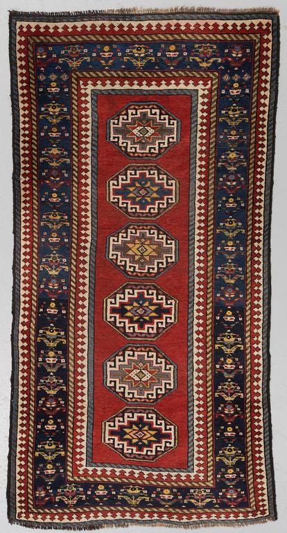 A rug, semi-antique North west persian / Caucasian, around 200 x 103.