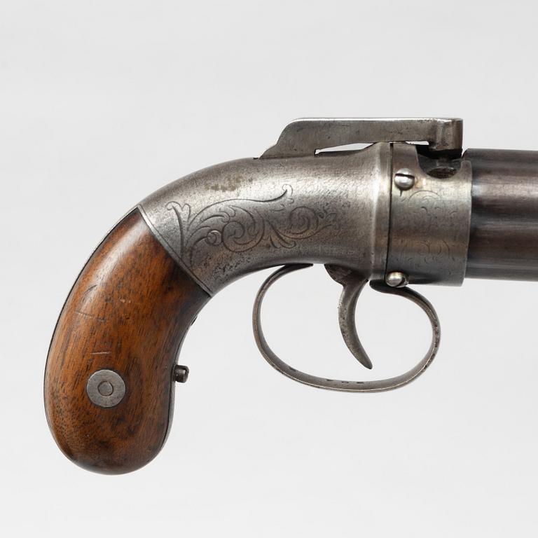 Slaglåsrevolver, amerikansk 1800-talets mitt.