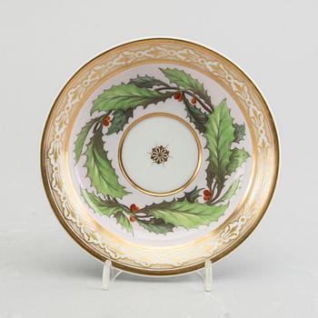 A KPM porcelain cup and saucer ca 1813-15.