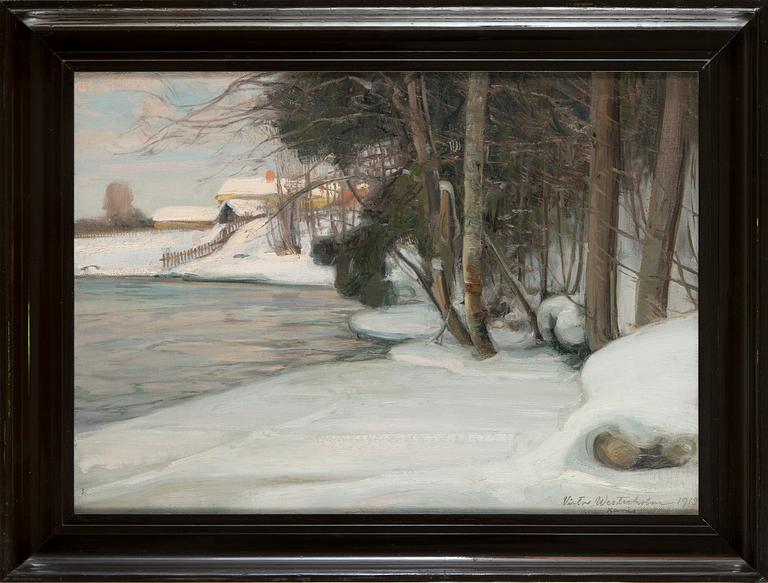 Victor Westerholm, 'Winter View from Karjaa".