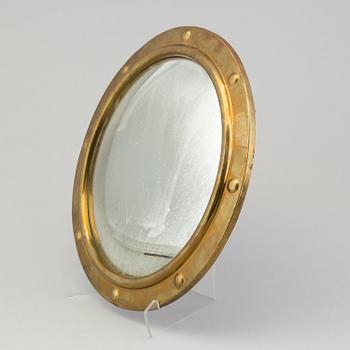 An 1950s Peerage England Brass mirror.