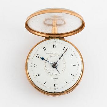 Fickur, av Eardley Norton (verksam i London 1760-94), "Calendar, Quarter Repeating", ca 1790.
