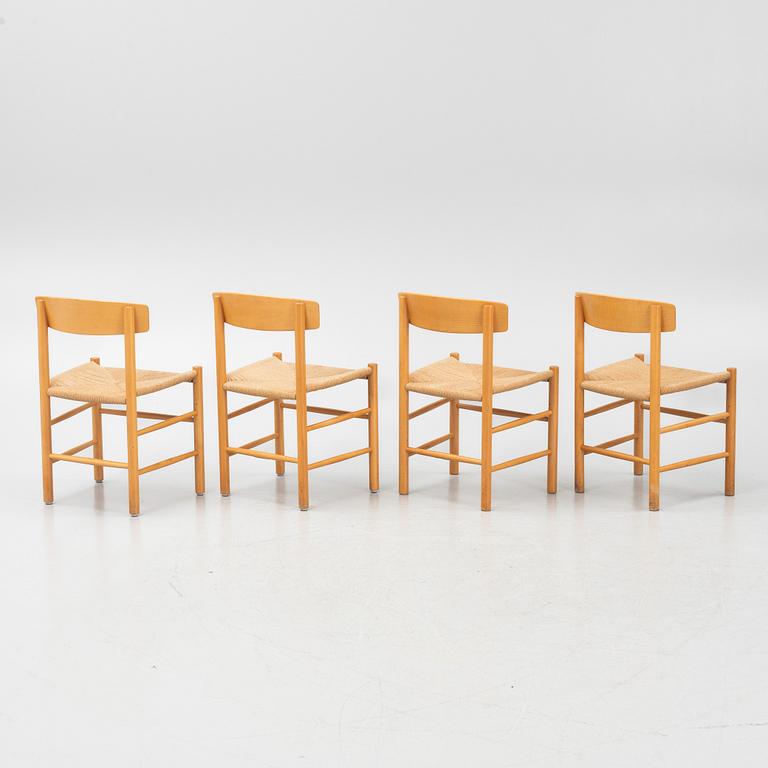 Børge Mogensen, chairs, 4 pcs, "J39", Denmark, second half of the 20th century.