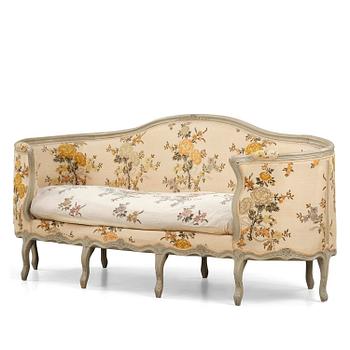 42. A North-European rococo sofa, later part 18th century.