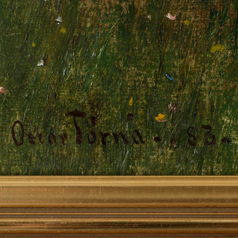 OSCAR TÖRNÅ, olja på duk, signerad, daterad.