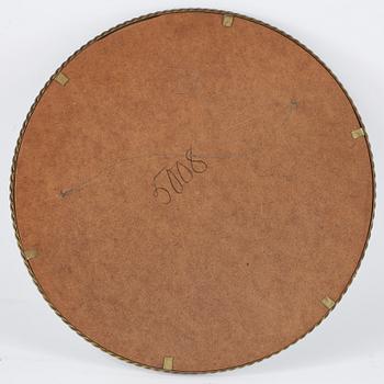 SPEGEL, okänd formgivare, patinerad mässing, 1930-tal.