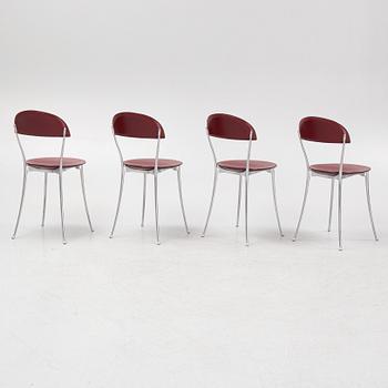 Enzo Mari, a set of four 'Tonietta' chairs, Zanotta.