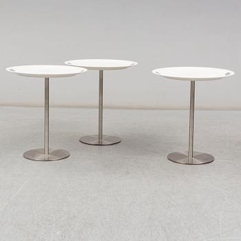 A set of three 'Op-La' side tables by Jasper Morrisson, Alessi, 1998.