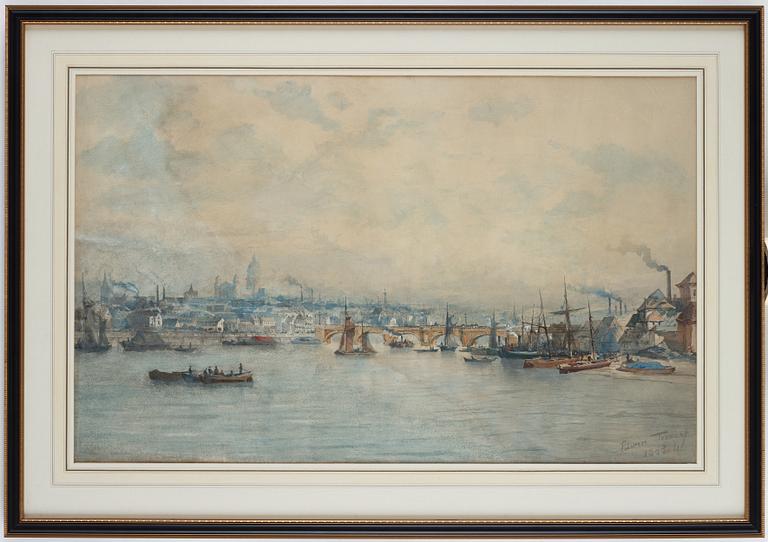 Edwin Toovey, watercolour, signed and dated 1883-4.