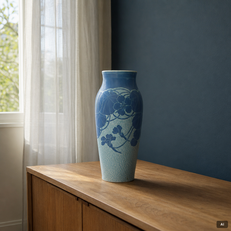 Josef Ekberg, A 'Sgraffito' vase, Gustavsberg, 1915.