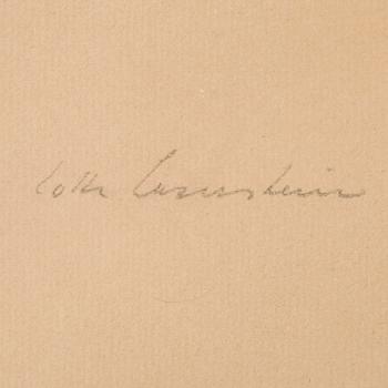 LOTTE LASERSTEIN, kolteckning, signerad.