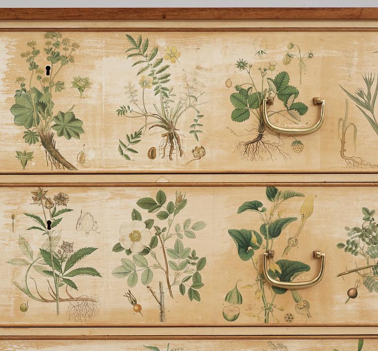 A Josef Frank 'Flora' chest of drawers by Svenskt Tenn, 1948.