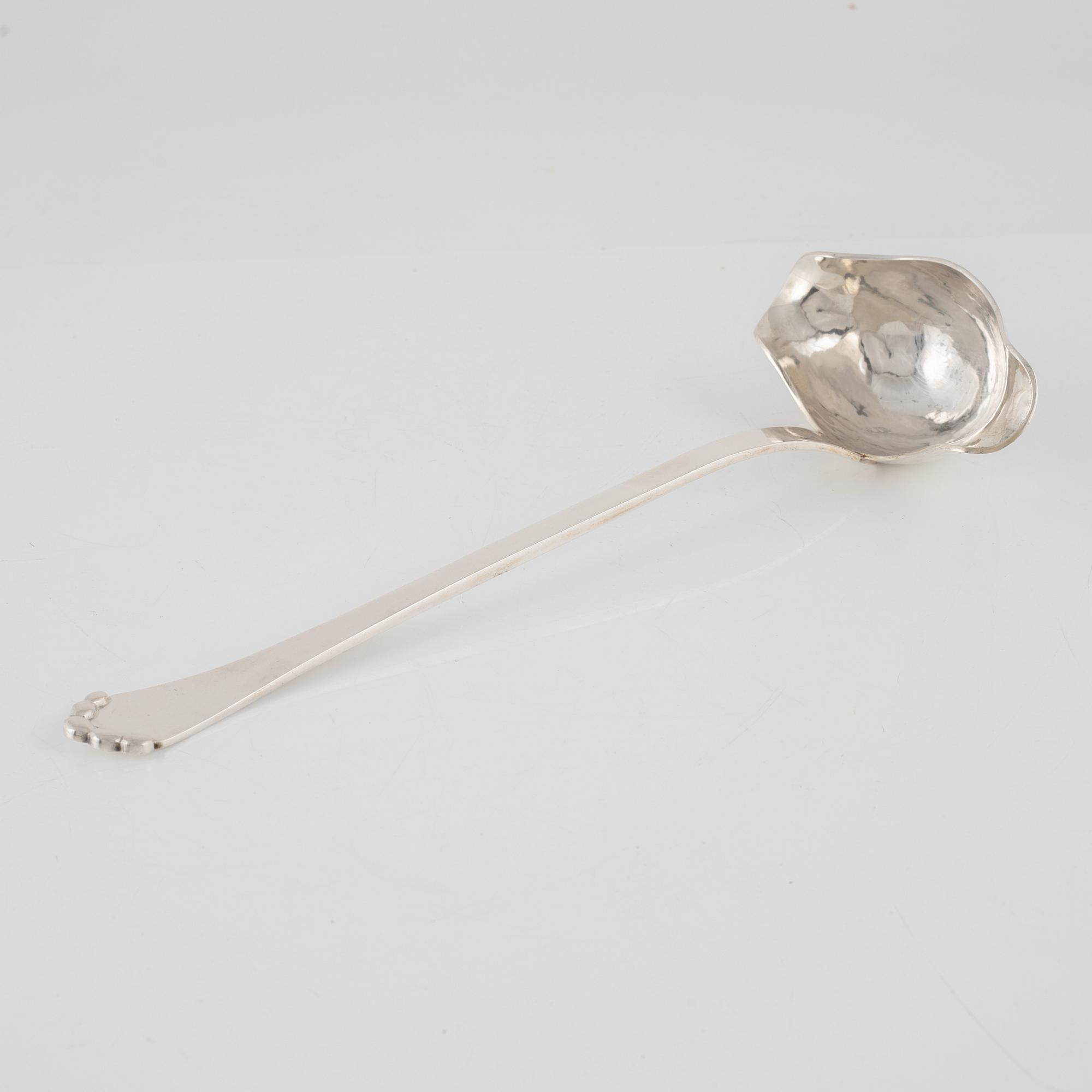 A Swedish Silver Ladle, mark of K Anderson, Stockholm 1919.