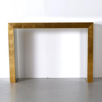 A late 20th century mirror and console table by Deknudt, Belgium.