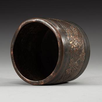 RÖKELSEKAR, brons.  Med Yunjian Hu Wenming zhi sex karaktärers märke, Ming dynastin 15/1600-tal.