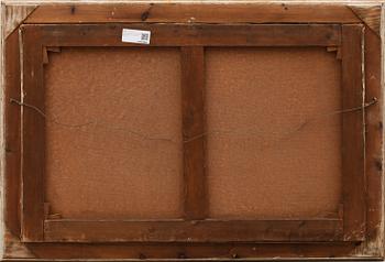 OSCAR WERGELAND, olja på duk, uppklistrad på pannå, signerad.