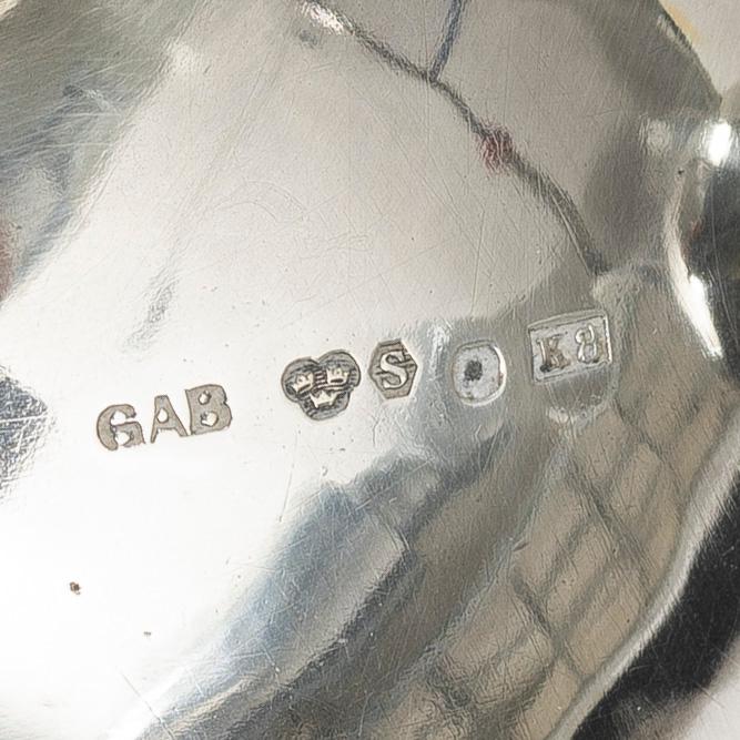 Bägare, 7 st, silver, GAB, 1900-tal.