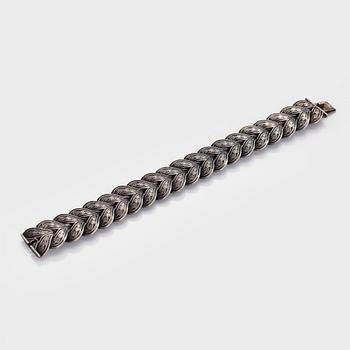 Bracelet, silver, A. Tillander, Helsinki 1940.