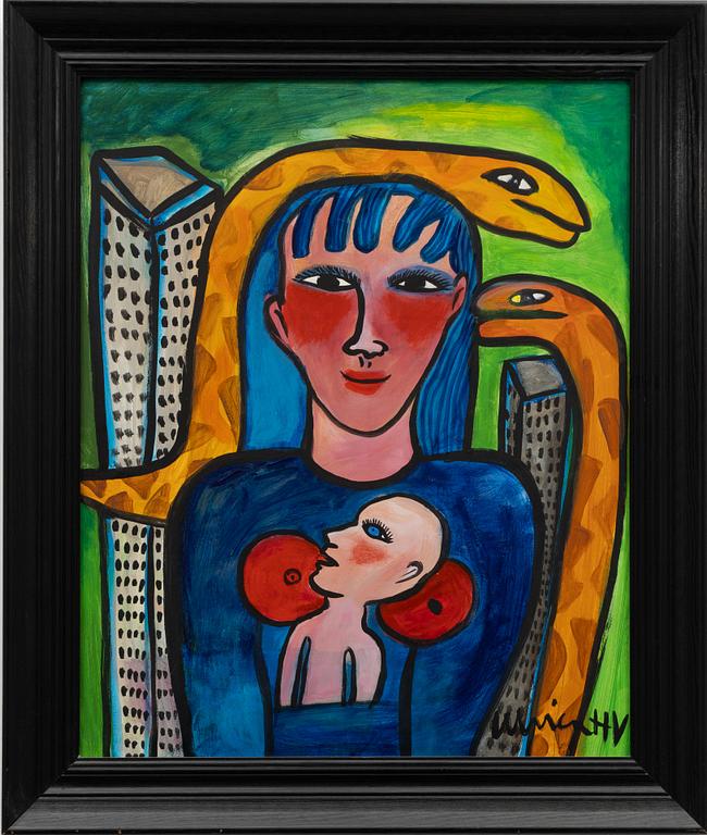 Ulrica Hydman-Vallien, Woman with Child and Snakes.