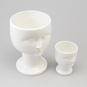 Two stoneware vases by Lisa Larson, Gustavsberg.