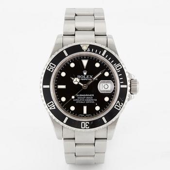 Rolex, Oyster Perpetual Date, Submariner, wristwatch, 40 mm.