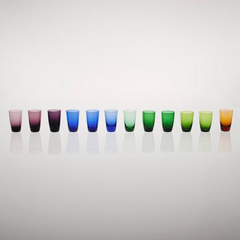 Kaj Franck · SNAPSGLAS, 12 st snarlika, Kaj Franck, 1950-60-tal.