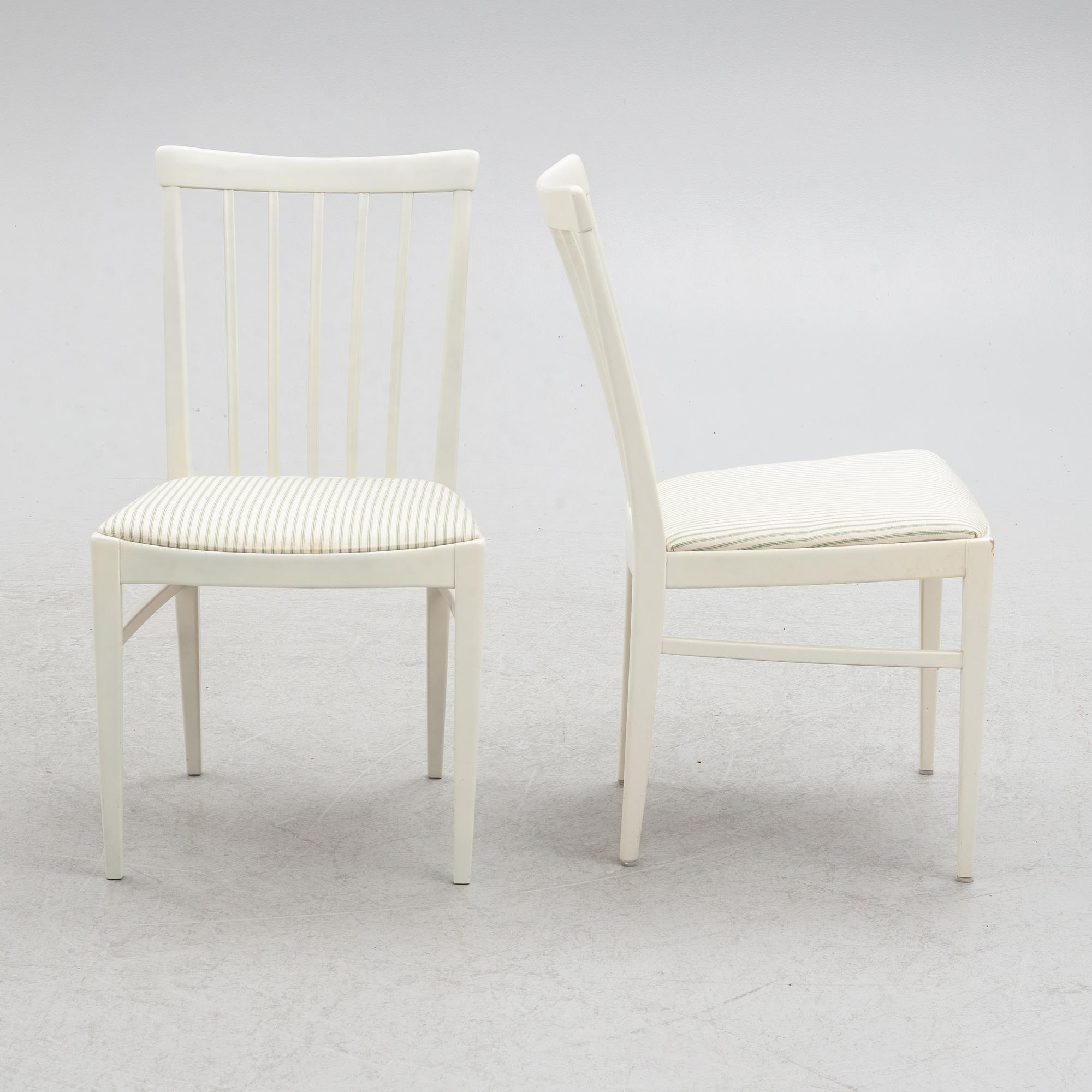 Carl Malmsten, chairs, 4 pcs, "Herrgården", Bodafors, 1961.