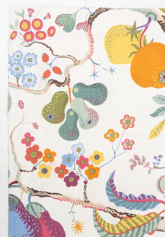 Josef Frank, gardiner, ett par, "Vegetable Tree", Firma Svenskt Tenn.