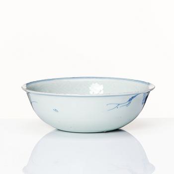 A blue and white kraak bowl, Ming dynasty, Wanli (1572-1620).