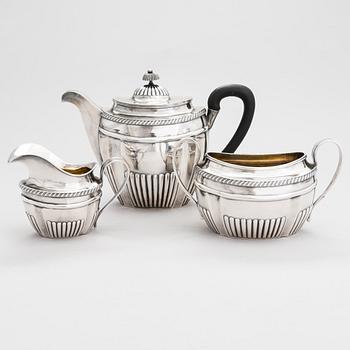 Kaffeservis, 3 delar, silver,  S:t Petersburg, Ryssland 1816. Kontrollmästarstämpel Alexandr Ilyich Jashinkov.