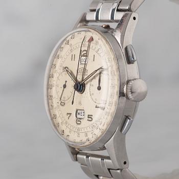 ANGELUS, Datoluxe, chronograph, wristwatch, 38 mm,