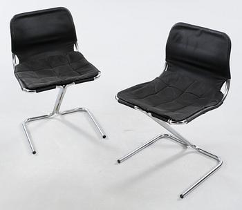 RUUD EKSTRAND OCH CHRISTER NORMAN, stolar, 4 st, "Formula", Dux, 1970-tal.