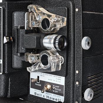 a Bell & Howell "Autoload" projector model 256 EXL, with case, U.S.A. Alva & Gunnar Myrdal Collection.
