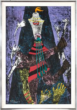 Lambert Werner · LAMBERT WERNER, gouache. Signerad och daterad 1976.