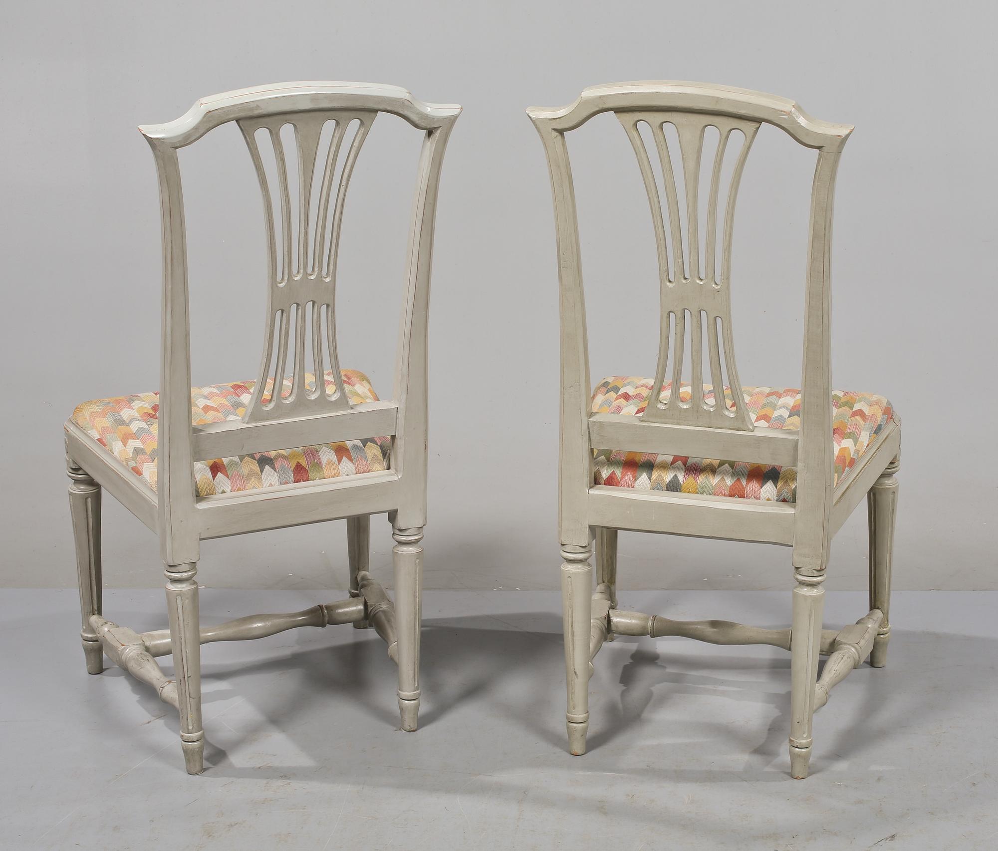 STOLAR, sex st, gustaviansk stil, 1900-talets andra hälft.