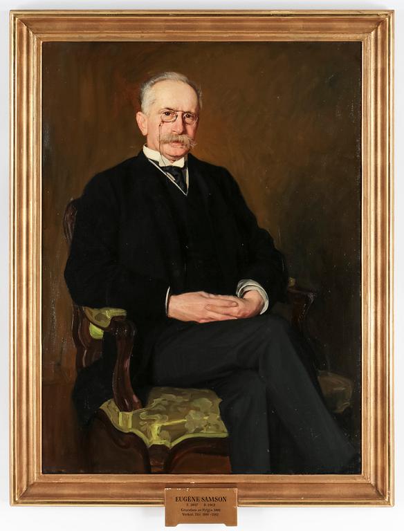 OSCAR BJÖRCK, olja på duk, signerad.