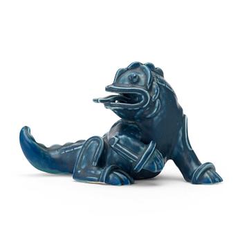 Wilhelm Kåge, a stoneware figure of a 'dragon puppy', Gustavsberg 1940's.