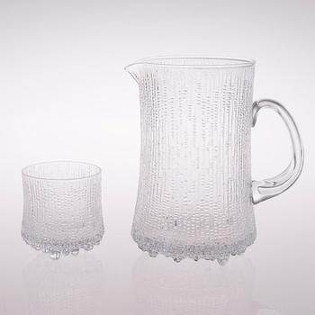 TAPIO WIRKKALA, KANNU JA 6 JUOMALASIA "Ultima Thule", Iittala. Suunniteltu 1968.