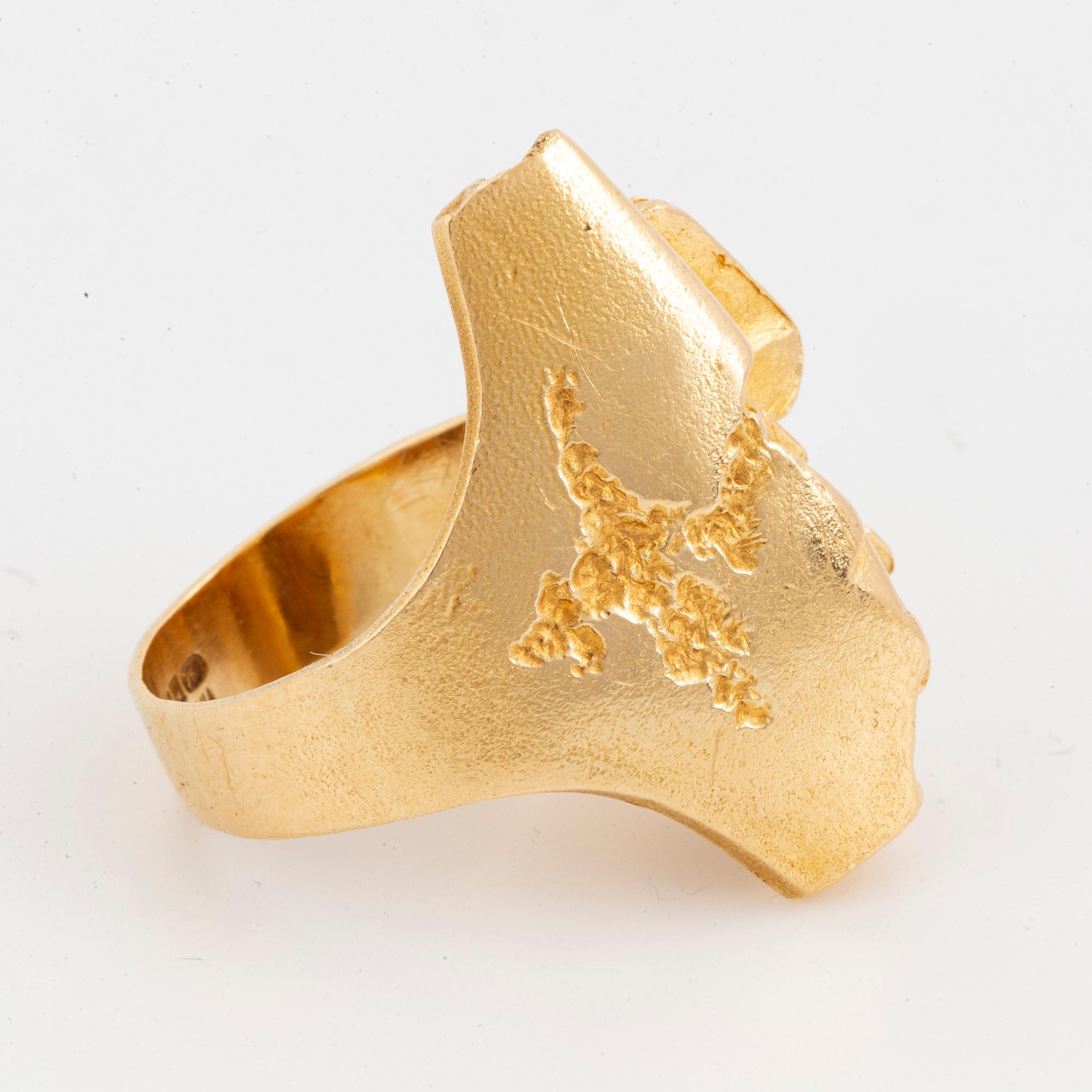 Björn Weckström  'Tourmaline river', ring. Lapponia 1976.