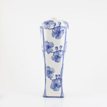 Alf Wallander, an Art Nouveau floor vase, Rörstrand, early 20th Century.