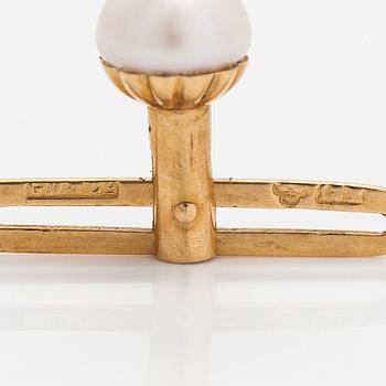 Knappar till frackskjorta, 18K guld och odlade pärlor. G. Dahlgren & Co, Malmö.
