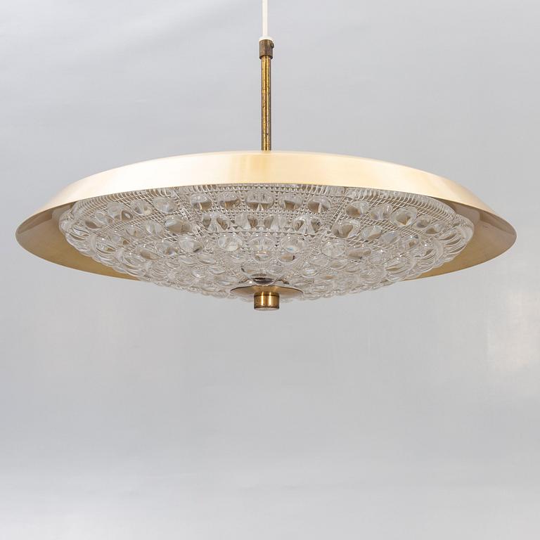 Carl Fagerlund, taklampa och plafond, Orrefors, 1950-60-tal.