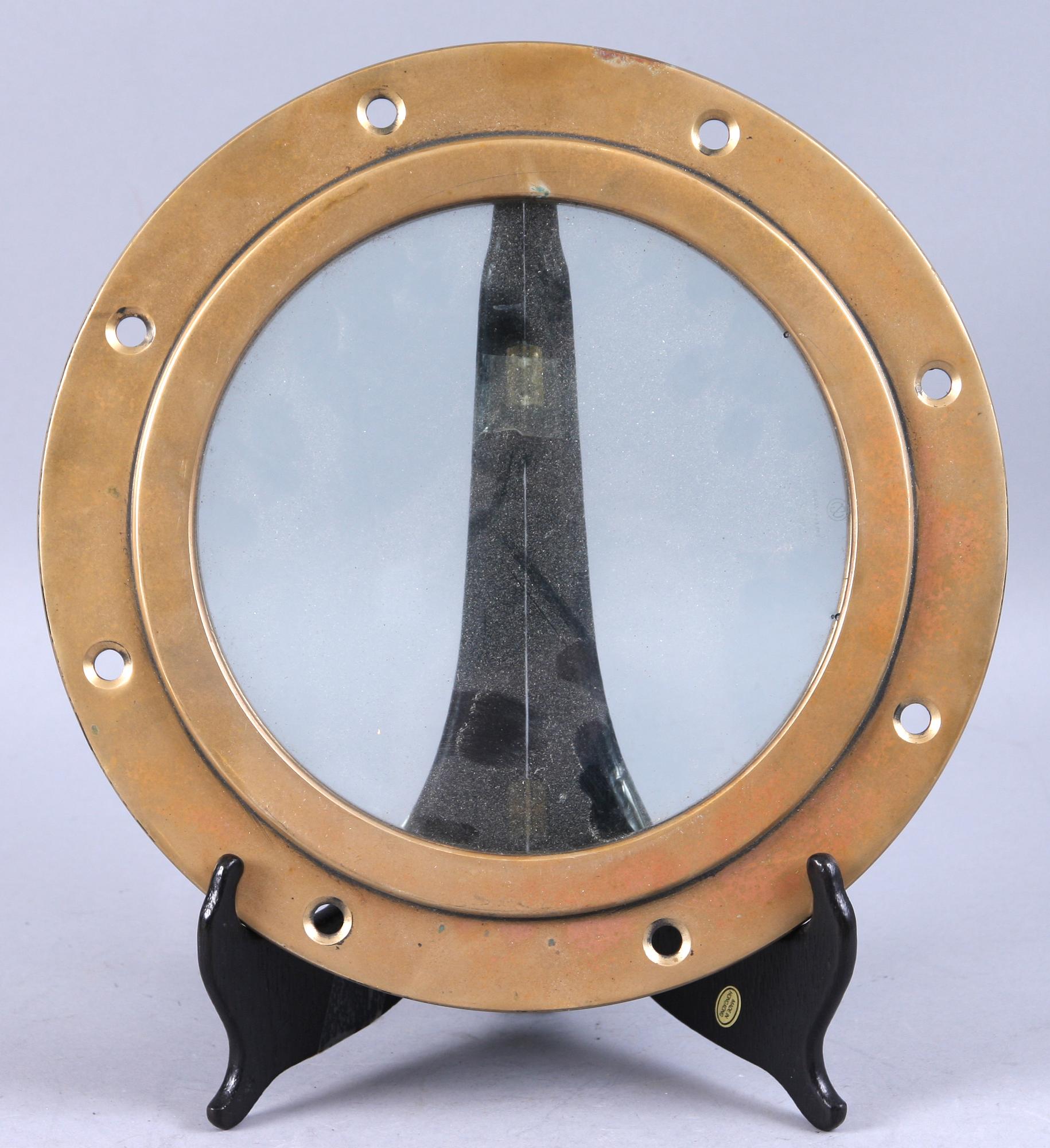 FÖNSTERVENTIL, mässing och glas, 200 mm.