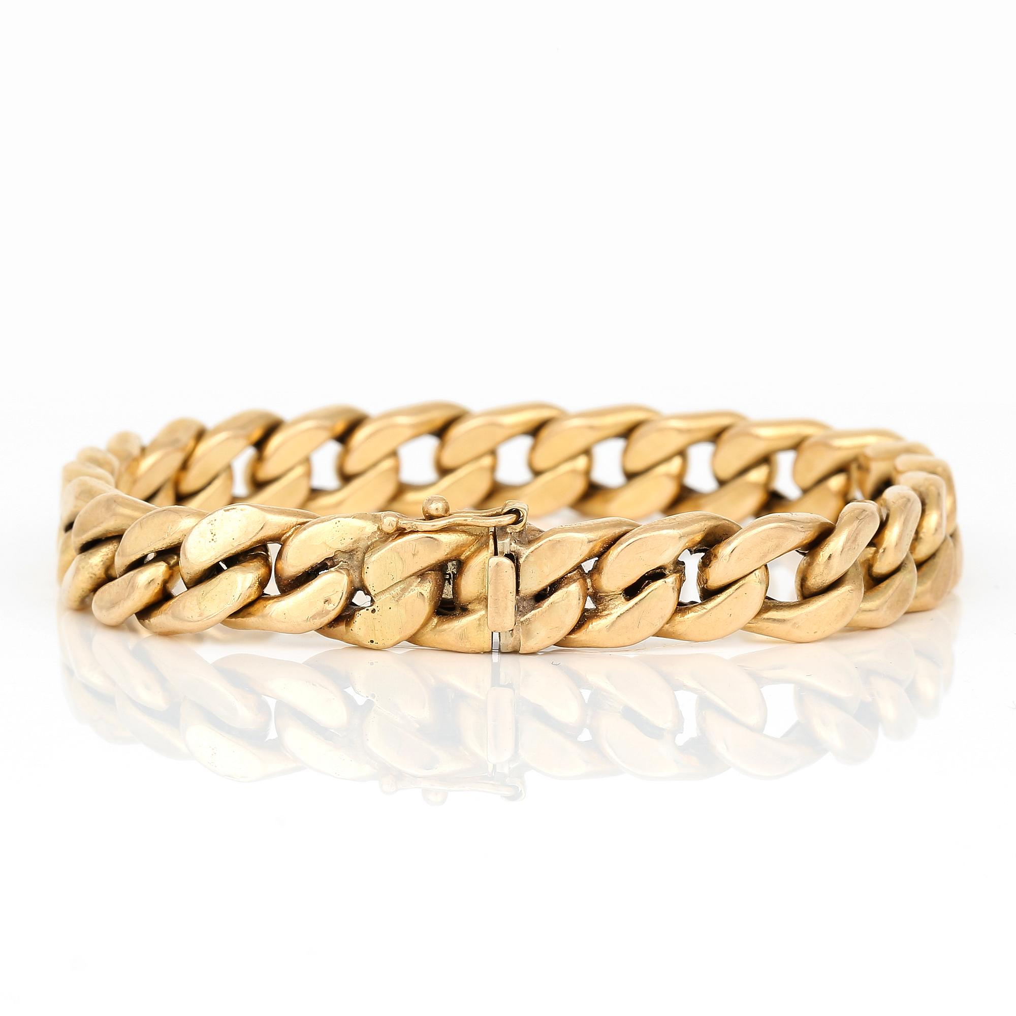 ARMBAND, 18K guld, Italien. Total vikt ca 23 g.